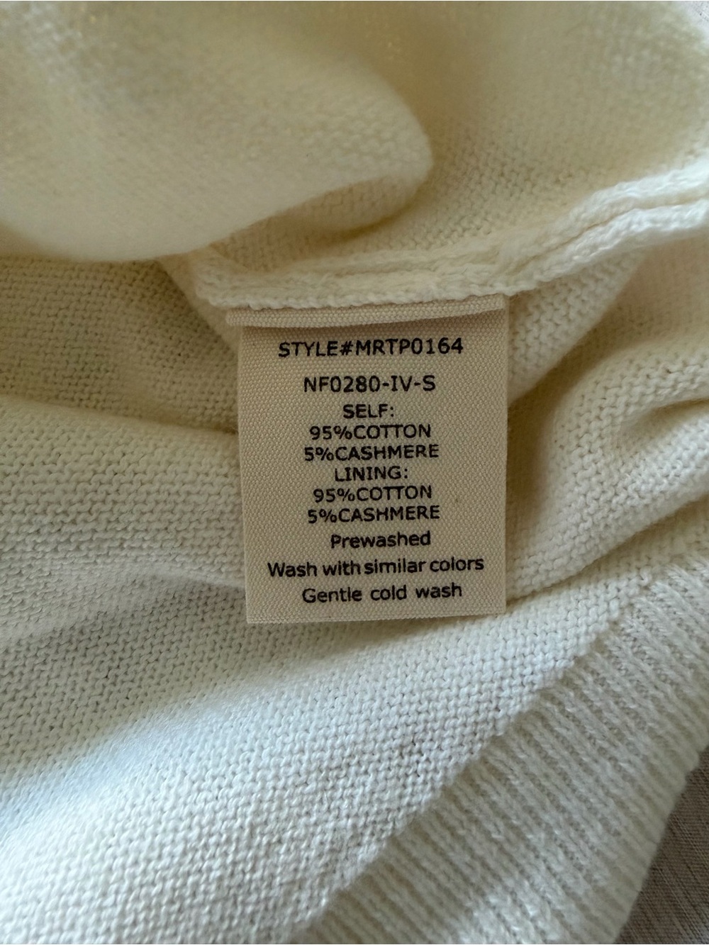 Neuflora • Ivory Halle Top • S • BNWT • Cotton & Cashmere - Picture 6 of 7